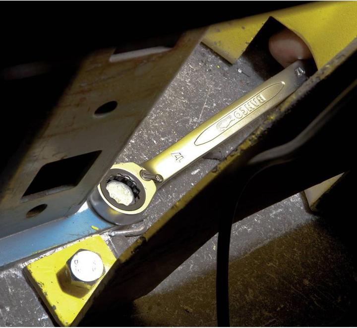 Produktbild Bahco Satz metrische Knarren-Ring-Maulschlüssel - 8-teilig/Kunststoffhalter (19 mm)