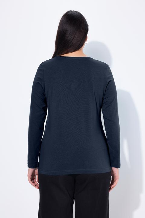 Produktbild Ulla Popken Shirt, Slim, Rundhalsausschnitt, Langarm (58)
