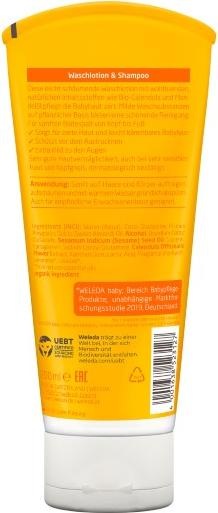 Image du produit Weleda Shampoing et gel douche au Calendula pour bébé (200 ml, Shampoing liquide)