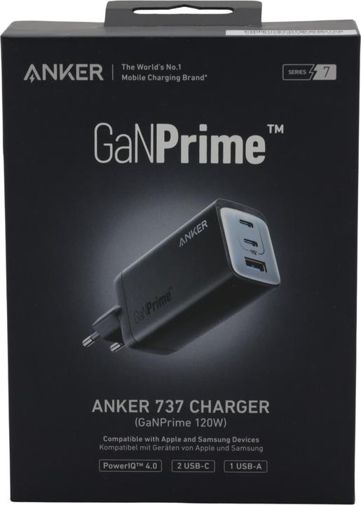 Productafbeelding Anker 737 GaN III 3-poorts oplader 2*C()+1*A(), EU (120 W)