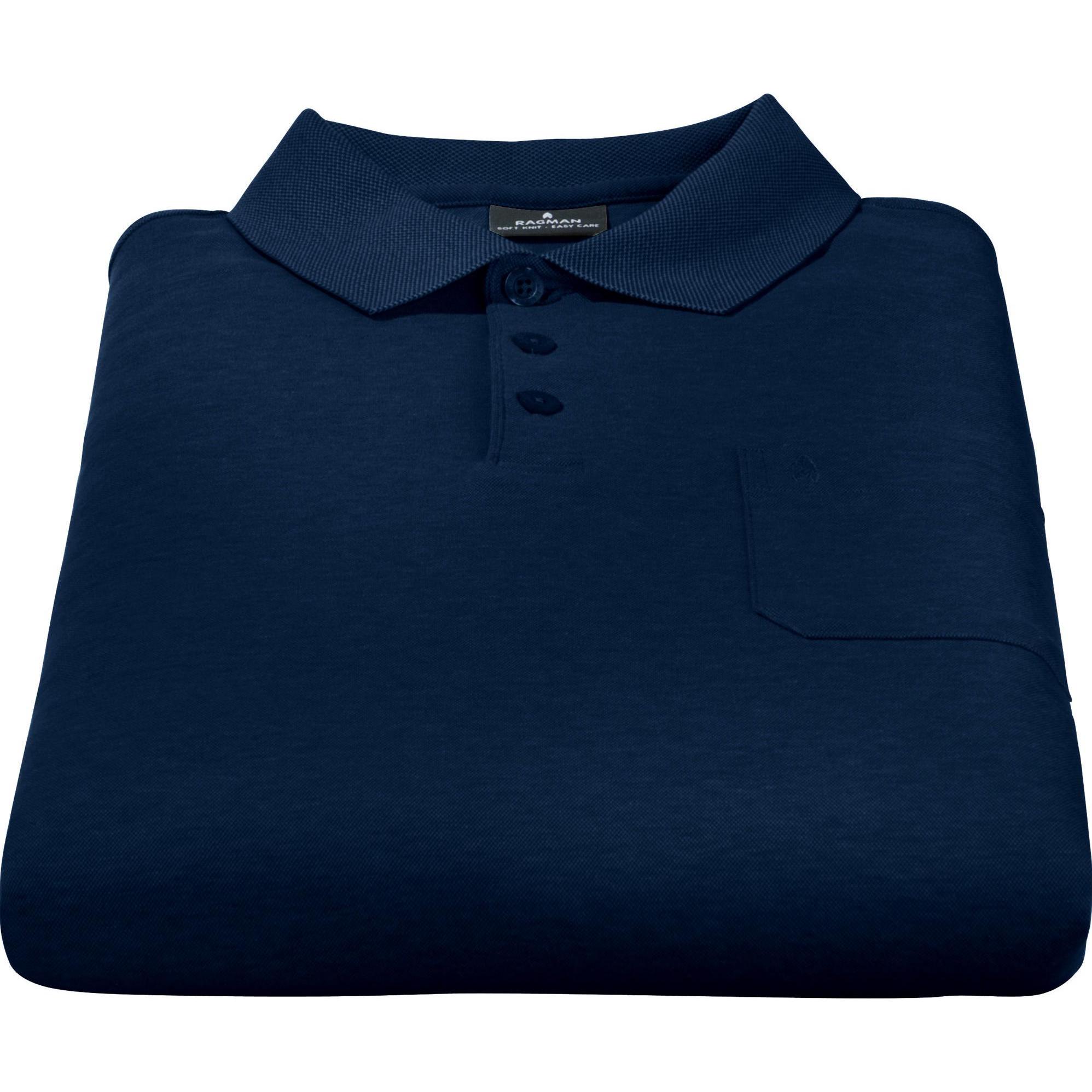 Thumbnail - Ragman, Herren, Shirt, Herren-Poloshirt, Blau, (M)