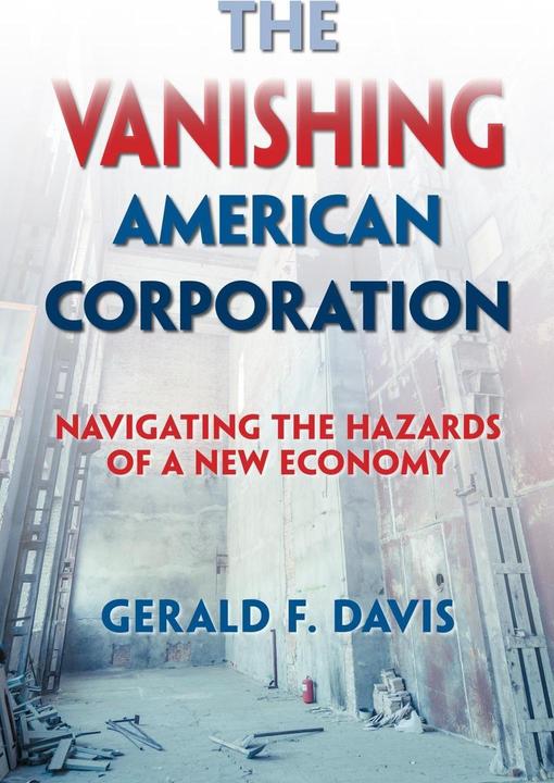Produktbild The Vanishing American Corporation (Englisch, Gerald F. Davis, 2016)