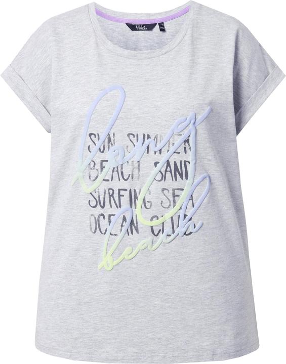 Immagine prodotto Ulla Popken T-shirt dal taglio oversize con scritta, scollo a girocollo e mezze maniche (42, 44)