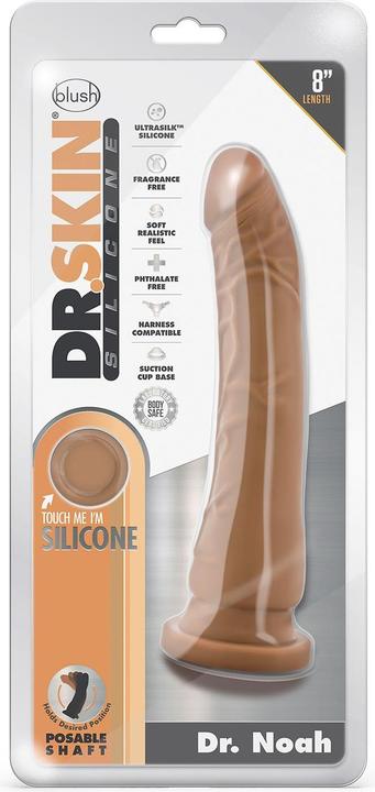 Produktbild Blush Novelties Dr. Skin Silicone - 8 Inch Realistic Platinum Cured Dong - Powerful Suction Cup for