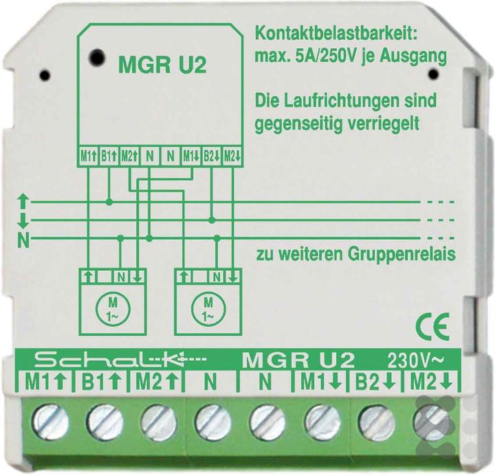 Schalk SCHAL MGR U2 Motor group relay 230VAC 2 CO contact 5A