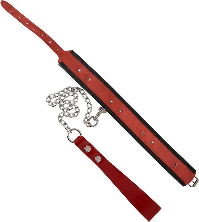 Actual product image Zado Leather neck cuff and leash