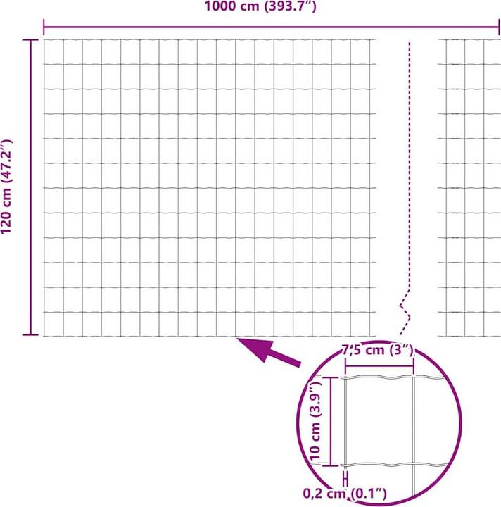 Produktbild vidaXL Eurozaun