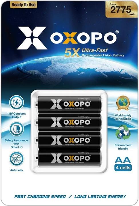Immagine prodotto Oxopo Batteria ricaricabile (4 pz., AA, 2775 mAh)