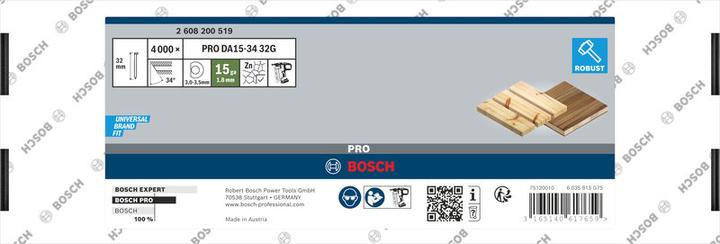 Produktbild Bosch Professional Zubehör Senkkopf-Stift 64-34 63 G, 63