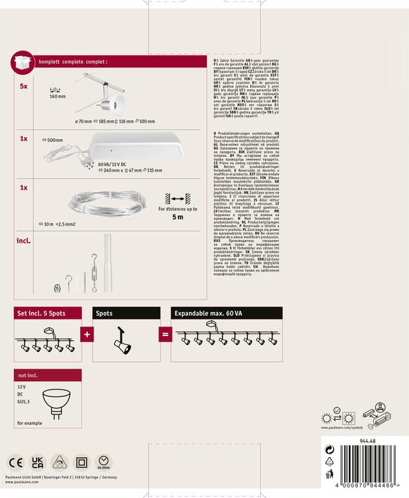 Image du produit Paulmann Système de fil Sheela