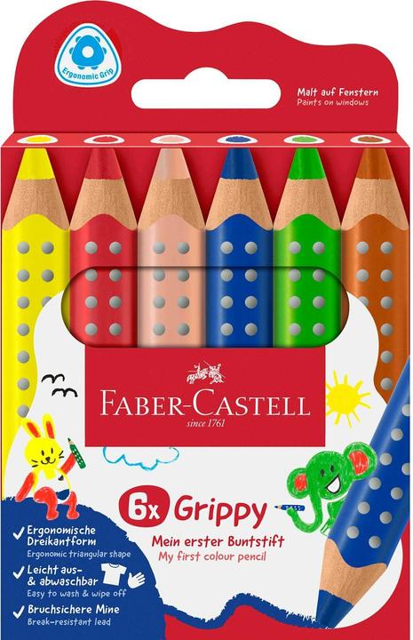 Produktbild Faber-Castell Wachsmalstift Grippy (6x)