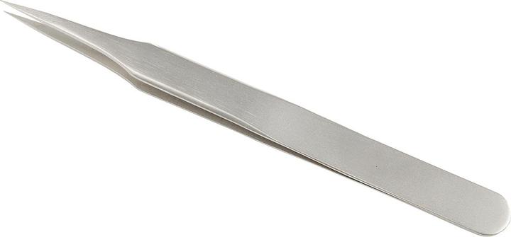 Immagine prodotto RS PRO Pinzetta in acciaio inossidabile resistente all'acido, punta fine, piatta, 120 mm