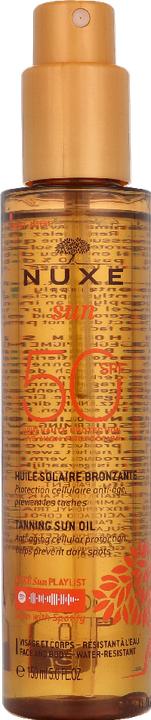 Actual product image Nuxe Huile Bronz (Suntan oil, SPF 50, 150 ml, 150 g)