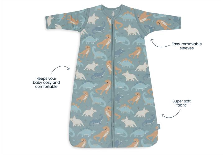 Actual product image Jollein Sleeping bag with detachable sleeves Dino (90 cm, 3.5 TOG, All-season)