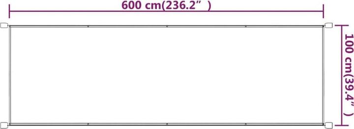 Produktbild vidaXL Senkrechtmarkise (0.60 m)