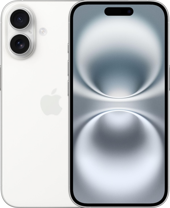 Apple iPhone 16 (256 Go, Blanc, 6.10", SIM + eSIM, 48 Mpx, 5G)