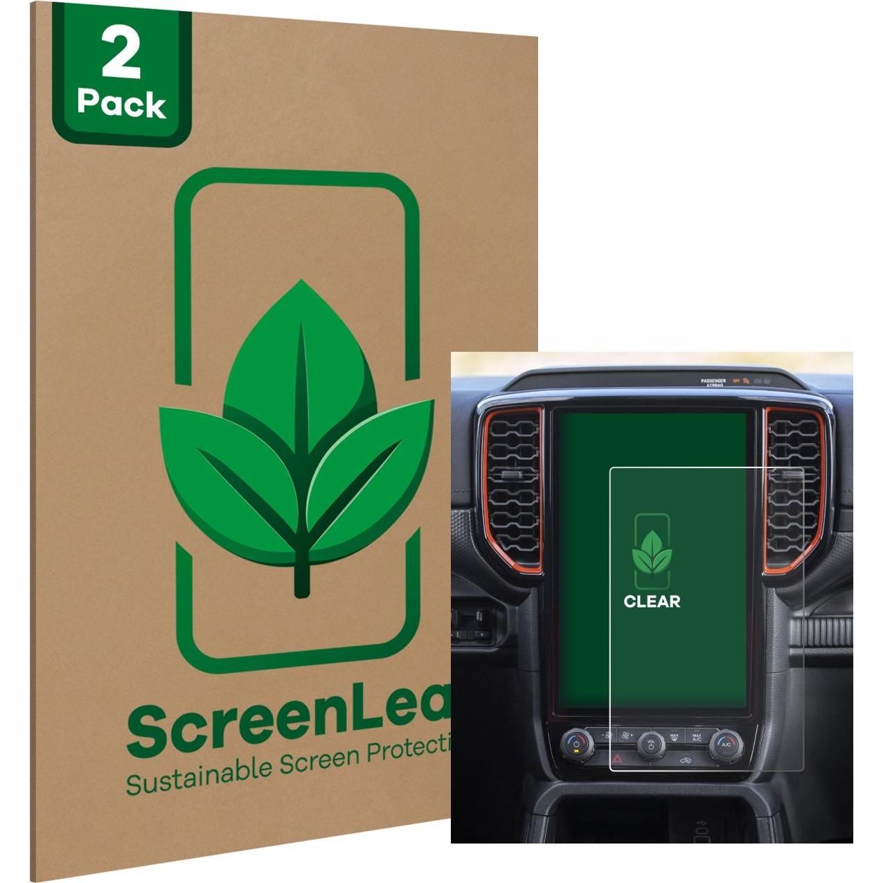 ScreenLeaf, Fahrzeug Navigation Zubehör, Schutzfolie nachhaltiger Displayschutz Display Schutz Folie Klar Transparent