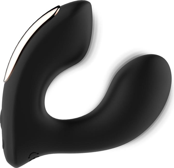 Actual product image Rosy Gold – Wearable Vibrator with Luxury Charging Case – Black