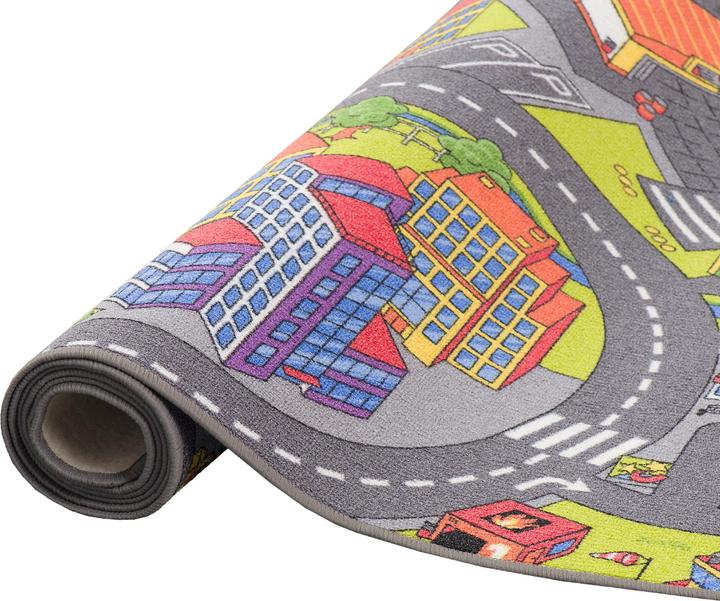 Produktbild Snapstyle Kinder Spiel Teppich Little Town 3D (80 x 200 cm)