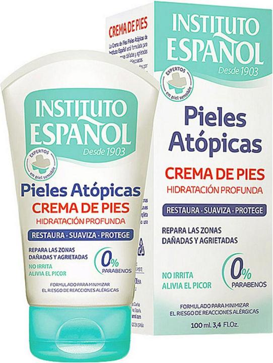 Instituto Español PIEL ATÓPICA crema hidratante y reparadora pies 100 ml (Fussdeodorant & -puder, 100 ml)