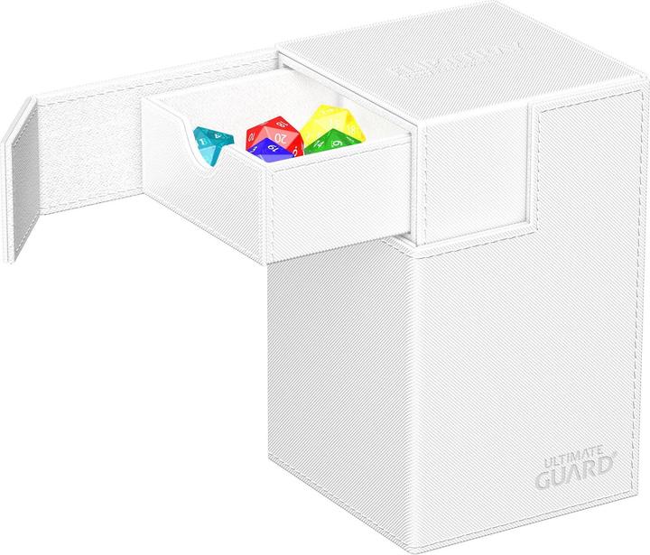 Actual product image Ultimate Guard Card Box Flip'n'Tray XenoSkin Monocolor 100+ White