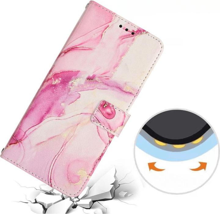 Actual product image Cover-Discount OPPO Reno10 / 10 Pro - Case Cover with lanyard Marble pink (OPPO Reno 10, Oppo Reno 10 Pro)