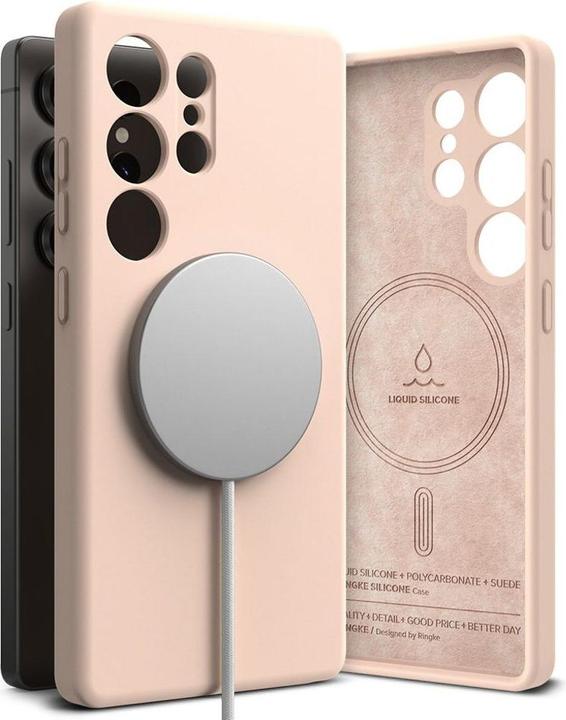 Produktbild Ringke Silicone MagSafe Case for Samsung Galaxy S25 Ultra - Pink (Samsung Galaxy S25 Ultra)