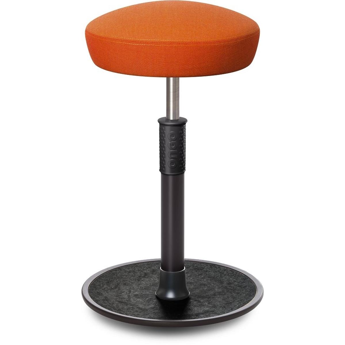 Ongo, Bürostuhl, Sitz- Stehhocker Free Tall Hutsitz kvadrat Remix Orange schwarz /schwarz