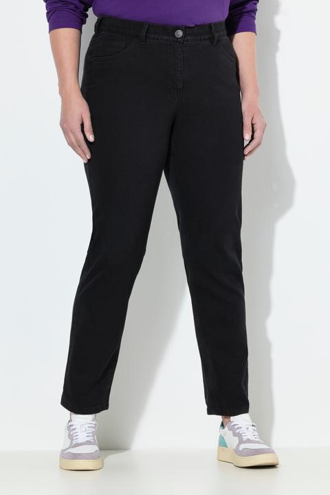 Immagine prodotto Ulla Popken Boyfriend jeans in denim elasticizzato con taglio a cinque tasche e cintura comoda (48)