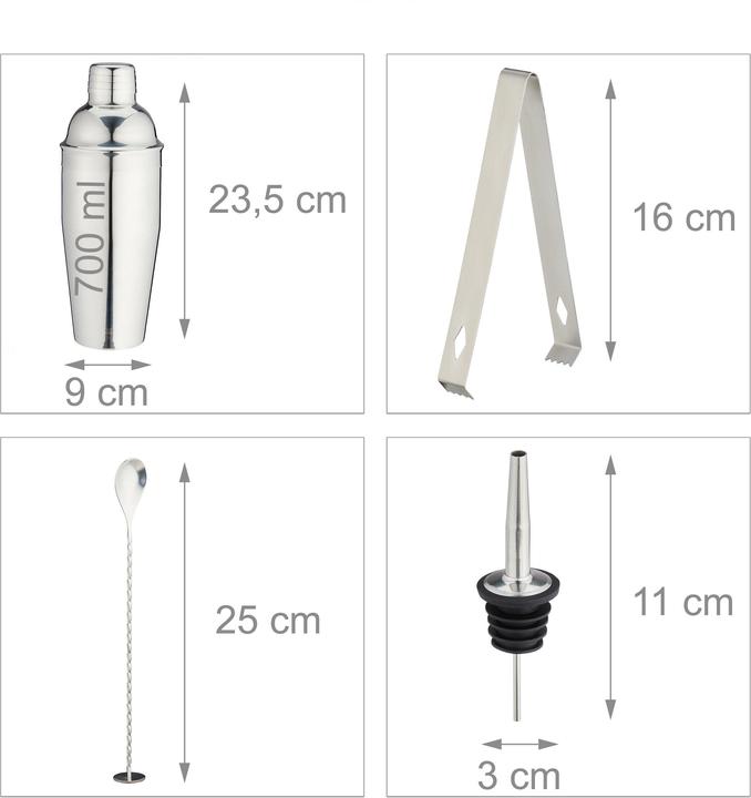 Produktbild Relaxdays Cocktail-Set (Cocktail Set)