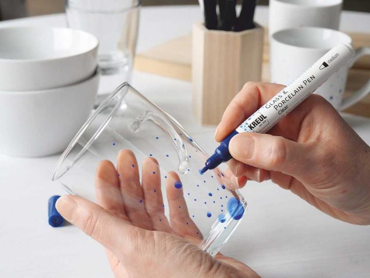 Actual product image Kreul Glass & Porcelain Pen Clear medium