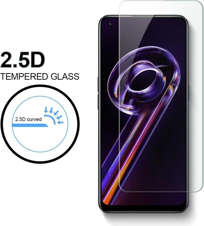 Image du produit Screenguard Realme 9 5G verre blindé de protection Case Friendly Design (1 pcs, Realme 9 5G)