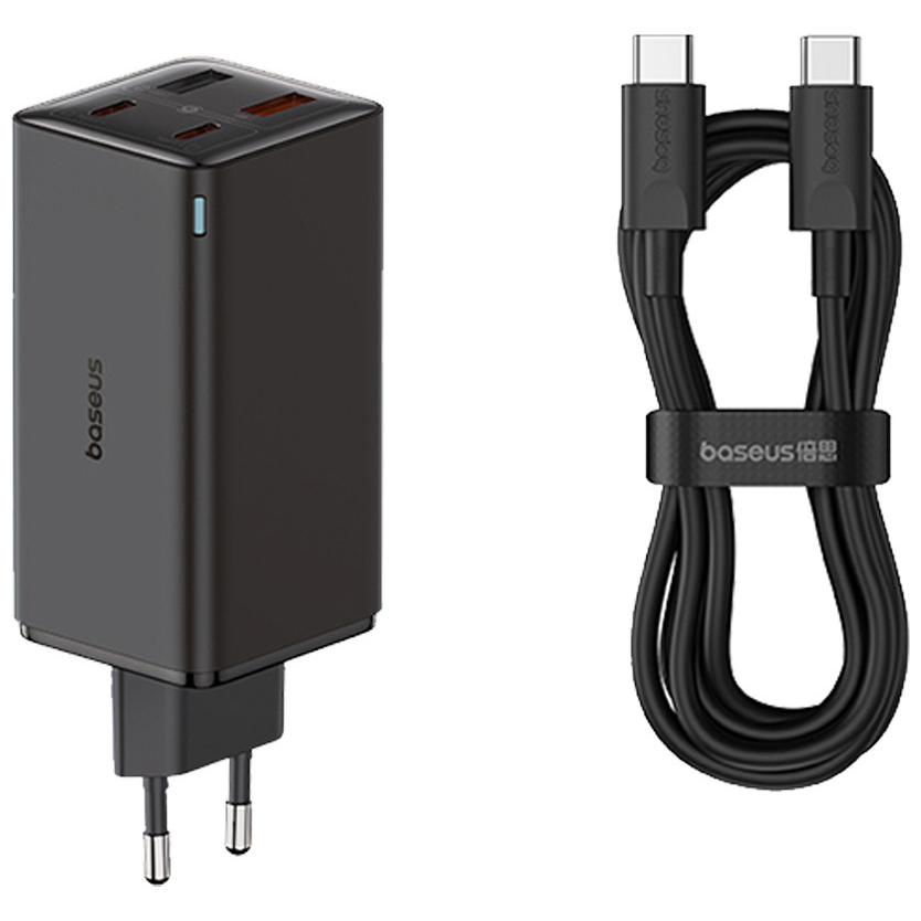 Baseus GaN6 Pro Fast Wall Charger (100 W), USB Ladegerät, Schwarz
