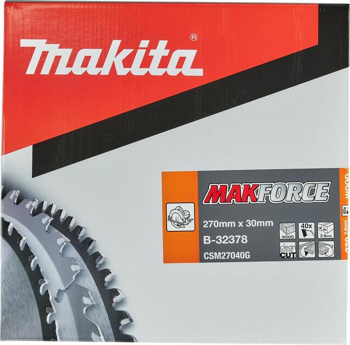 Produktbild Makita MAKFORCE Kreissägeblatt Ø 270x30x40Z