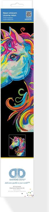 Actual product image Diamond Dotz Diamond Painting Neon Einhorn