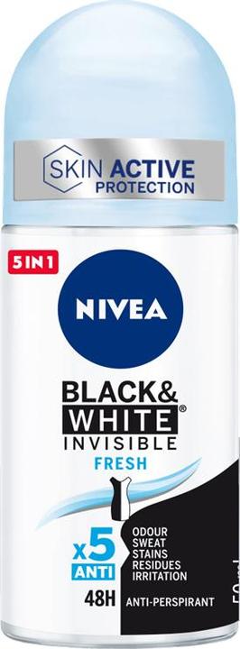 Image du produit NIVEA BLACK & WHITE INVISIBLE FRESH déodorant à bille 50 ml (Roll-on, 50 ml)