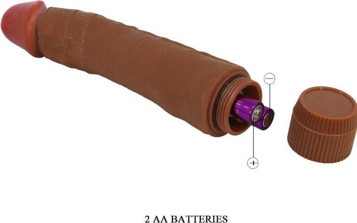 Actual product image Baile - Dybbuk Realistic Vibrator 24 cm Mulatto