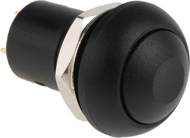 Image du produit RS PRO Switch round pushbutton Off On Black