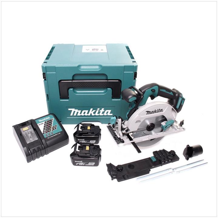 Actual product image Makita DHS 680 RMJ Battery hand-held circular saw 18 V 165 mm Brushless + 2x rechargeable battery 4.0 Ah +