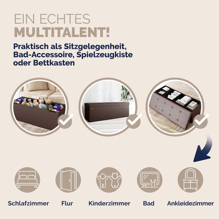 Actual product image Casaria Sitztruhe (115 cm)