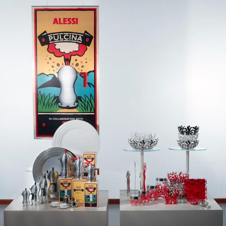 Actual product image Alessi Espresso Maker PULCINA Platinum (6 T.)