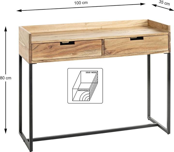 Produktbild HAKU Möbel Konsole (100 x 35 x 80 cm)