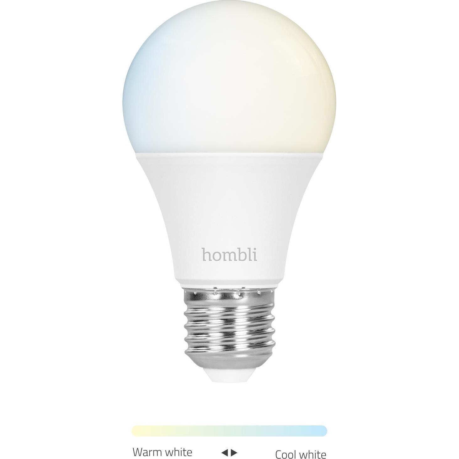 Hombli Bianco Lampadina, Lampadina Intelligente Cct (E27, 800 Lm, 1X)