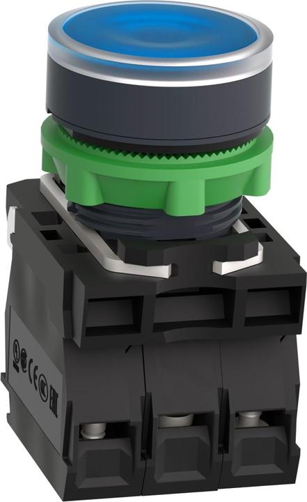 Produktbild Schneider Electric Drucktaste beleuchtet blau