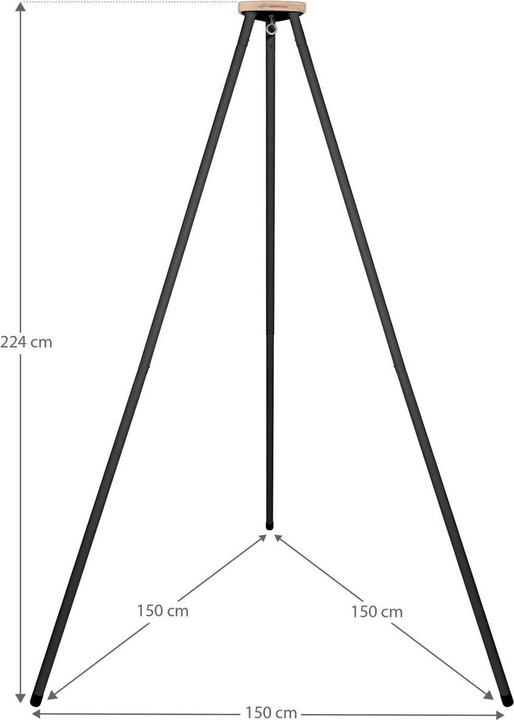 Produktbild Schmusewolke Tipi anthrazit mit anthrazit Motor und Bio Federwiege