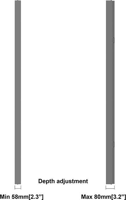 Produktbild Multibrackets Monitor Rahmen Slim, Wandmontage, 75"/2384