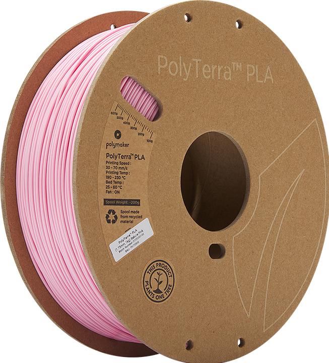 Produktbild Polymaker PolyTerra (PLA, 1.75 mm, 1000 g, Rosa)