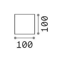 Thumbnail - Ideal lux, Gartenbeleuchtung, RUBIK LED Wandleuchte 8,5W Grau IP54 neutralweiss 326856 (730 lm, IP54)