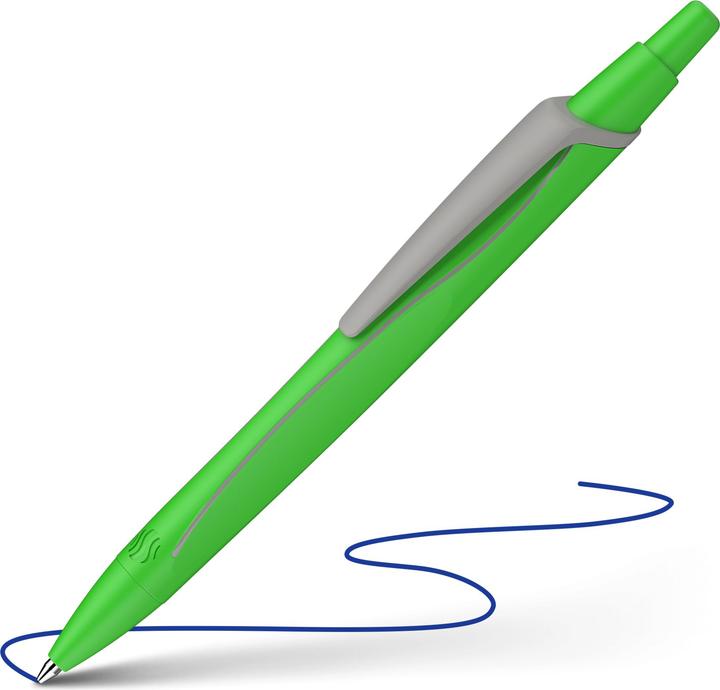 Produktbild Schneider Kugelschreiber Reco grün Schreibfarbe blau, 1 St. (Neongrün, 1 x)