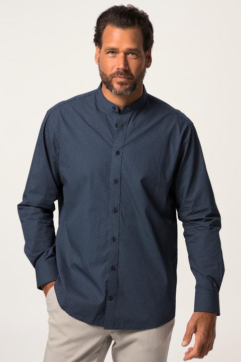 Produktbild JP1880 Hemd, Business, Langarm, Stehkragen, Minimal-Muster, Comfort Fit (4XL)